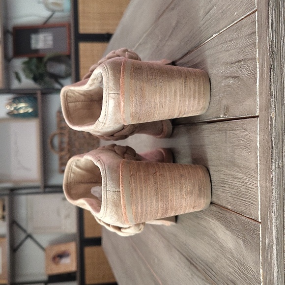 Dolce Vita Beige Braided Pointed Toe Leather Mules Size Woman's 8 - Picture 10 of 15